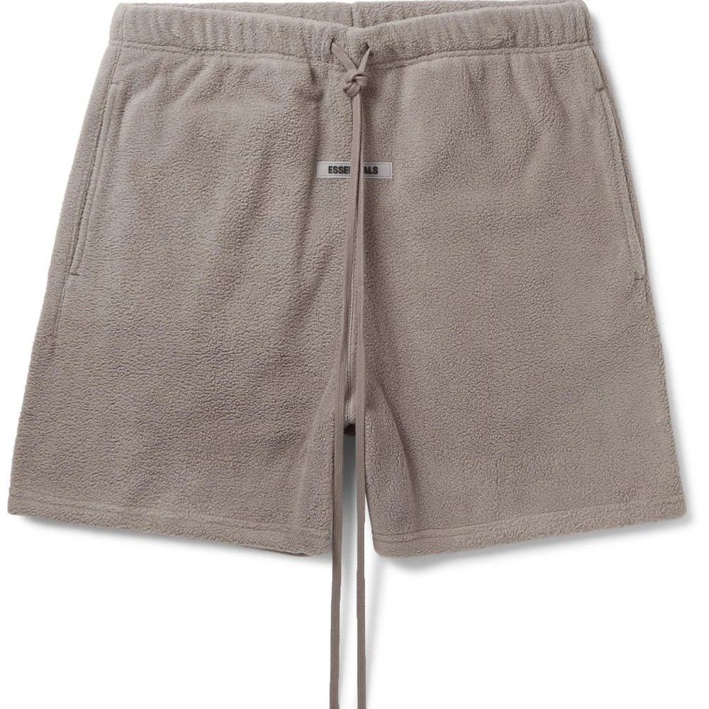 FEAR OF GOD ESSENTIALS CHARCOAL FLEECE SHORTS